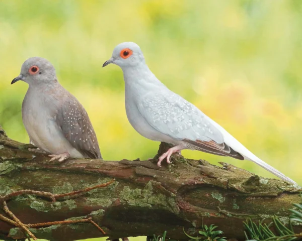 Colombe diamant - le couple