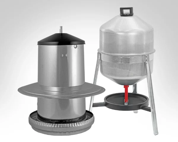 Grand kit anti-pluie • Mangeoire 18 kg + Abreuvoir 30 L